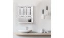 Elegant Home Fashions Whitney Bathroom Cabinet One Size White - B9FAGRXGV