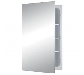 Jensen 1438 Focus Frameless Medicine Cabinet with Polished Mirror 16-Inch by 26-Inch - BRITLNEDK