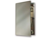 Jensen 1448 Galena Frameless Medicine Cabinet with Beveled Mirror 16-Inch by 26-Inch - BIWCFE3HS