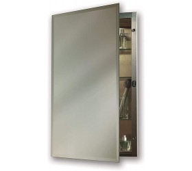 Jensen 1448 Galena Frameless Medicine Cabinet with Beveled Mirror 16-Inch by 26-Inch - BIWCFE3HS