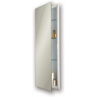 Jensen 663BC Low Profile Narrow Body Medicine Cabinet with Polished Mirror 15-Inch by 36-Inch - BBJ2OVAUN
