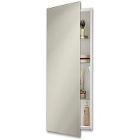 Jensen 735P34WHG 12" X 36" Pillar Medicine Cabinet with Polished Mirror - BS1ZM4664