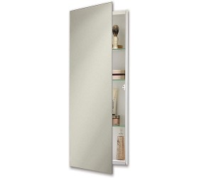 Jensen 735P34WHG 12 X 36 Pillar Medicine Cabinet with Polished Mirror - BS1ZM4664