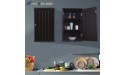 MAISON ARTS Bathroom Wall Cabinet Small Medicine Cabinet with Single Door and 3 Tier Adjustable Shelves for Laundry Room Bathroom Living Room Kitchen,Espresso - BYDANZQAG