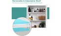 MEETWARM Bathroom Cabinet Wall Mounted with Double Doors Medicine Cabinet Storage Organizer with Height Adjustable Shelves Over The Toilet White - BK86R75LY