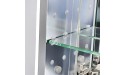 Utopia Alley Rustproof Medicine Cabinet Glass Shelves Mirrored Sides Single Door Recess Or Surface Mount - BX3R93LSV