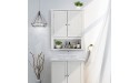 VINGLI Bathroom Wall Cabinet 21x8.5x25 Modern White Medicine Cabinet Organizer Over The Toilet Storage with 2 Doors 1 Adjustable Shelf Home Furniture - B842N7FLZ