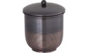 Buffalo Brand Trading Company Cotton Q-Tip Jar Heavyweight Brass Oil Rubbed Bronze Finish 3.5 Inches by 3.75 Inches - B38HYAB9L