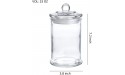 Glass Apothecary Jars Bathroom Storage Organizer Canisters D3.5XH7 - B4PA2M885
