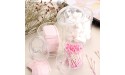 Hipiwe Set of 3 Cotton Ball and Swab Organizer with Lid Apothecary Acrylic Jar Makeup Cotton Organizer Q-Tips Holder Bathroom Vanity Storage Canister Jar for Cotton Rounds Pads - B2D5YHBUB