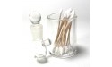 PAYKOC IMPORTS Clear Large 3 Heady Hand Blown Glass Cotton Swab Q-Tip Holder Alcohol ISO Station - B41W1CN7V