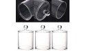 Tbestmax 15-Ounce Qtip Holder Dispenser Bathroom Containers Apothecary Jar for Cotton Ball Swab Pad Storage 3 Pack - B3I3MGXJV
