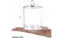 Tbestmax 15 Oz Crystal Cotton Swab Ball Holder Qtip Apothecary Jar Cotton Pads Dispenser Clear Bathroom Containers for Storage 1 Pcs - BMICAMA6I