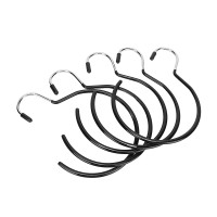 5 Pieces Hanging Organizer Hat Holder Belt Rings Belt Ring SPA Beauty Salon Wardrobe Hooks for Bathrobe Scarf Belt Multipurpose Wardrobe Hanging Hooksblack - BXAQUWG4P