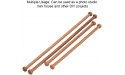 Hanging Rod Wooden Pins Hanging Rod For Closet Adjustable DIY Projects Manual Gifts Sturdy for Household for Home Decoration - BZYA6HGD8