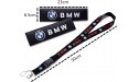 QZS Key Chain Holder Belt Cover 2020 2pcs Set Carbon Fiber Seat Belt Shoulder Pad Cover 9.1INCH with Car Key Ring Lanyard Badge Holder Excellet Quality for BMW Cars - BY0XG3XEW