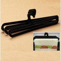 WellieSTR Towel Scarf Legging Hangers Set of 50 Plastic Hanger Great for Closet Storage of Quilts Comforters Bedding Table Cloths Towels Rugs and Sleeping Bags 37cm 14.6"Black - BNDXT026N