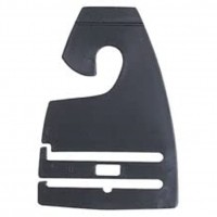Black Neck Tie Hangers for Retail Economic Plastic Tie Hooks 100 Pack - BZJ9PNHNO