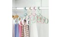 Cabilock 3Pcs Ties Rack Hangers Household Coat Hangers Multi- Function Tie Hook Holder Belt Organizer for Silk Clothes Scarf Towels Random Color - BJMBZOFB2