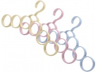 Cabilock 3Pcs Ties Rack Hangers Household Coat Hangers Multi- Function Tie Hook Holder Belt Organizer for Silk Clothes Scarf Towels  Random Color  - BJMBZOFB2