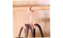 Closet Bag Hanger 360 Rotation Wardrobe Purse Holder Hanging Organizer Rack for Belt Scarves 4PCS Standard Hangers - BQM8CFKV8