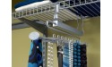 ClosetMaid 78060 Sliding Tie & Belt Rack for Wire Shelving Satin Chrome - BRH9D3IR3
