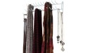 Evelots Belt Scarf Necklace Tie Rack-27 Hooks-Rubber Coated-Can Hold 100 Items - BICQS2IJG
