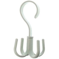 Hook up Creative Rotating Four-Claw Hook Multifunctional Wardrobe Bag Storage Hook Nail-Free Plastic Tie Hanger Color : A - BE4G6BQLL