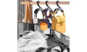 Hotymore Handbag Hanger Hook 2 Pack Purse Rack Holder Closet Hooks Storage Organizer for Backpacks Satchels Tote Belts Tie Headbands Black - BABCVN73A