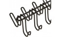iDesign Classico Metal 14-Hook Horizontal Closet Organizer Rack for Ties Belts Hats Purses Towels Jackets 10.25 x 3.75 x 6.75 Matte Black - BZA5FM9IP