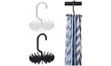 JINYISI Tie Hanger Plastic Portable Tie Rack Closets Rotating Hook Holder Belt Clothes Tie Rack Storage Multifunction Ties Holder - BJA8VKMHF