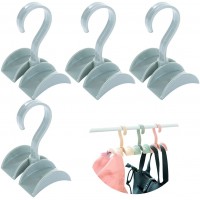 kekafu 4PCS Rotating Handbag Hanger Rack Closet Hanging Organizer Hooks for Bag Belt Tie Scarf Organizer Rack Holder Green - BUDSOYEQW