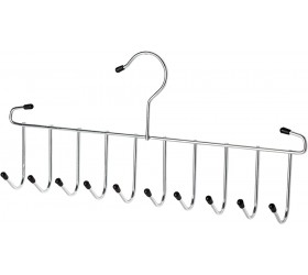 Organize It All 10-Hook Tie and Belt Accessory Closet Hanger Chrome - BMXX81IZC