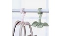 Supfine 4 Pack Rotating Handbag Hanger 360 Degree Rotating Hanger Rack Closet Storage Organizer Hooks for Bag Belt Tie Scarf Pink - BOT1CQU9U