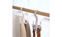Thinkmay Purse Organizer Closet Scarf Organizer Hanger Tie and Belt Hanger 4 Pack Rotating Plastic Purse Hanger Closet Organizer holder for Belts,Ties Bag Purse,Scarves Clothing White - B0AE1GEBT