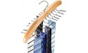 Tie Rack Ohuhu 24 Hook Holder Tie Hanger Organizer for Closet Wooden Belt Storage Rack for Men Ties Belts Scarves Accessories - BTFKQH9CE