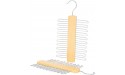 Wooden 20 Bar Tie Rack Hanger Scarf Belt Accessory Organiser 4 PCS - B0ILFYSMN