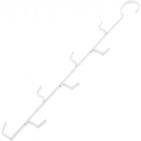 ZZHJYX Delicate Simple 2 Pcs Sturdy Plastic Tie Belt Scarf Storage Holders Racks Wardrobe Space Saver Belt Bag Hanger Coat Hook - BEHL1CHPL