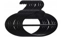 10Pcs Circle Shape Clothes Hanger Multifunction Scarf Belt Hangers Tie Scarf Ring Hanger Non Slip Non Slip Organizer Hangers Hook Rack for Ties Scarves ShawlsBlack - B1UTYTGFY