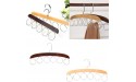 Bddalpke Smooth Wooden Clothes Hangers with Loops Hangers for Scarf Tie Belt Hanging Organizer Space Saving Holder Rack for Household Closet or Shop Display Adult Children - B32URRLYE