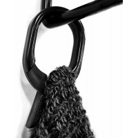 Black Scarf Clip Hangers for Retail Economic Plastic Fine Garment Pinch Hooks 100 Pack - BNU8P73TT