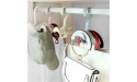 Chris.W 4Pcs Rotating Handbag Hanger Connector for Closet Purse Hanging Closet Hooks Storage Organizer Rack for Bag Belt Scarves Men's Ties Shawls Pashminas -Stacking4 Color - BQKBBVASE