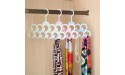 Clothes Hangers Closet Organizer 11 Holes Scarf Wraps Shawl Storage Hanger Ring Rope Slots Holder Hook Ring Ties Hanger Belt Rack Scarves OrganizerHolder Hook Color : Gray - BNKKZ6JC8