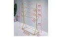CYNN Double-Sided Display Stand Rack Holder for Scarf Jeans Cloth Gold Vertical Muti-Tier Large Capacity Storage Shelf for Home Store Space Saving Size : Length100cm - BOBPSTX5V
