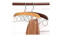 FJXJLKQS Multifunctional Wardrobe Solid Wood Tie Scarf Hanger Organizer Storage Metal Closet 6 Rings Scarves Holder Hooks Hangers Rack Color : Natural Scarf Hanger Size : 1pcs - BIOTY3T9N
