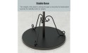 Freestanding Rotatable Scarf Rack Holder Extra Large Capacity Metal Scarf Storage Organizer Adjustable Height Multi-Purpose Stand for Belts Pants Color : Black Size : 30rods - BBKBSHJCV