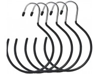 Froiny 5pcs Belt Rack Scarf Ring Hangers Ties Hanging Hook Closet Organizer Accessory Holders for Ties Scarves Belts and Jewelry - B19GKNMX3