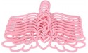 FSYSM 20 Pcs Plastic Clothes Shirt Hanger Cute Pretty Pink Loving Heart Scarf Underwear Hanger Rack Color : Pink Size : 20PCS - BJMSJYOL4
