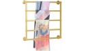Gold Metal Scarf Display Stand Wall Mount Scarf Organizer Hanger for Commercial Store Home 60cm 80cm 100cm 120cm Long Size : 60x10x60cm - BT2OJ4LJO