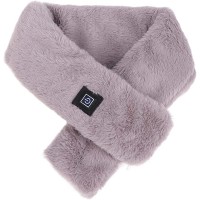 Heated Scarf Heating Scarf Washable Foldable Comfortable Hot Compress Warm Reliable USB Adjustable Temperature Winter Clothes - BAREBDGP9